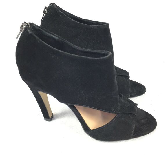 Sole Society Pamelina High Heels Size 6.5 7 Black Open Toe Sandals Ankle Cuff - Picture 2 of 11